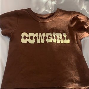 Brandy Melville cow girl top